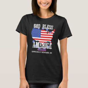 Camiseta América deus abençoe Especialmente Seward AK State
