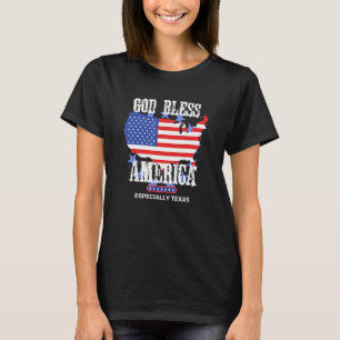 Camiseta América deus abençoe Especialmente Texas Incrível