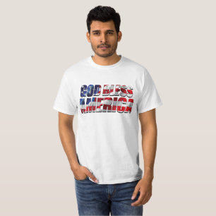 Camiseta América Deus abençoe Incrível Patriótica
