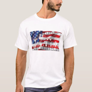 Camiseta América Deus abençoe Patriótica