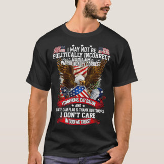 Camiseta América Deus abençoe politicamente incorreta