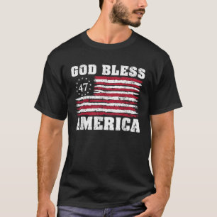 Camiseta América deus abençoe Trump nos EUA