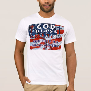 Camiseta América do deus abençoe - Personalizada