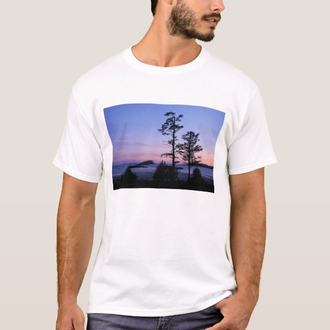 Camiseta América do Norte, Canadá, ilha de Vancouver, árvor (Frente)