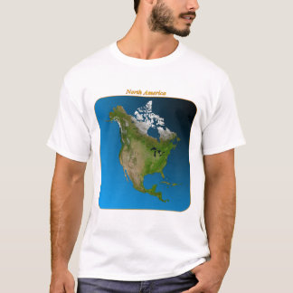 Camiseta America do Norte do espaço