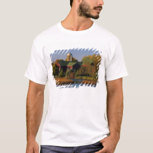 Camiseta América do Norte, EUA, Wisconsin. Celeiro Vermelho