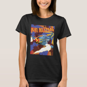 Camiseta América do Norte P 51 Mustang