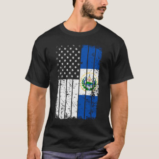 Camiseta América do Salvador Flag T-Shirt - El Salvador EUA