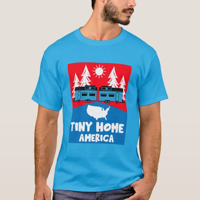 Camiseta América doméstica do Tiny House (Frente)