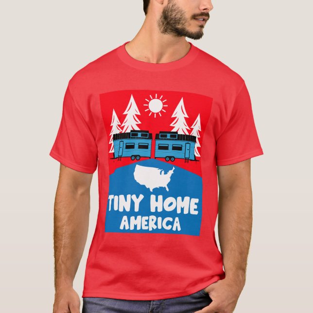 Camiseta América doméstica do Tiny House (Frente)
