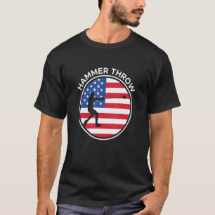 Camiseta América dos Estados Unidos Bandeira Hammer Jogando