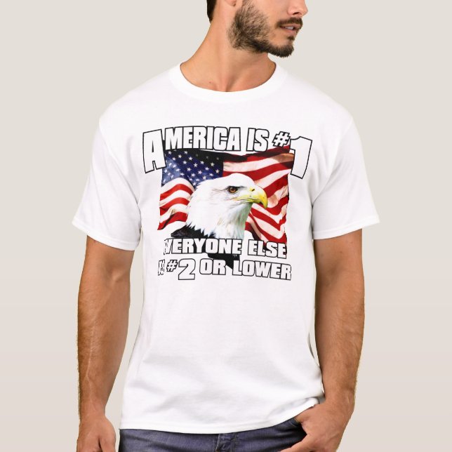 Camiseta América é o t-shirt #1 (Frente)