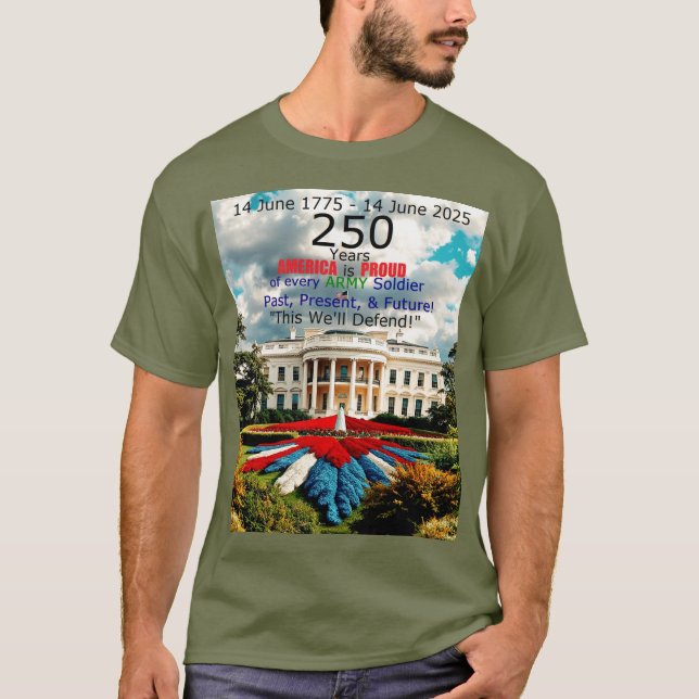 Camiseta América é Orgulho do Exército (Frente)