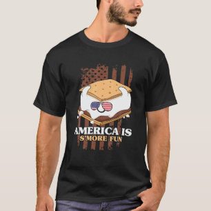 Camiseta América é Patriot Camping EUA 4º De J