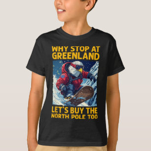 Camiseta América Eagle Snowboard Na Gronelândia E No Norte