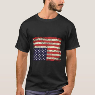 Camiseta América em perigo sinalizador de cima para baixo