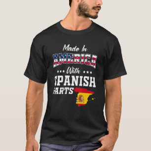 Camiseta América - Espanhol - Mapa de Espanhas dos Eua - An