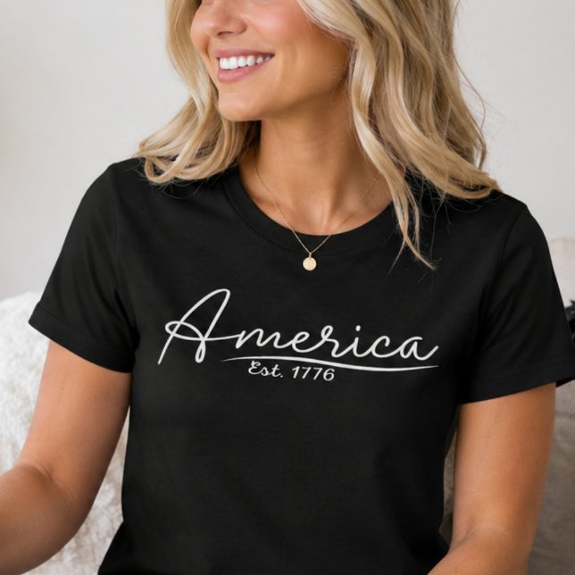 Camiseta América Est. 1776 (Criador carregado)