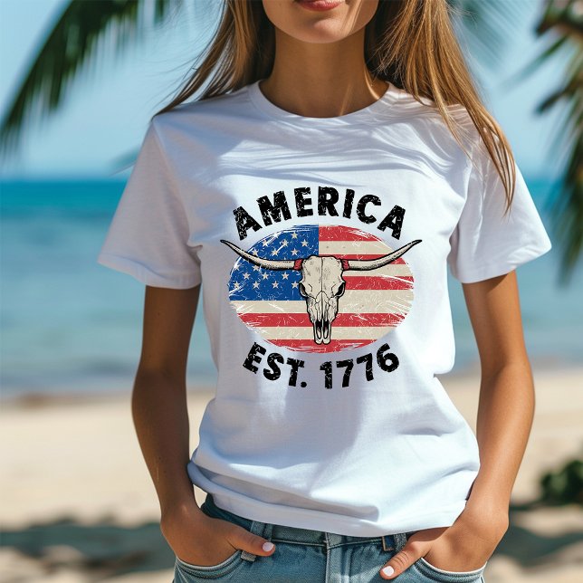 Camiseta América Est.1776 T-Shirt (Criador carregado)
