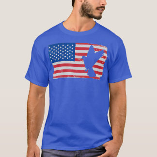 Camiseta América EUA Bandeira Pigeon Animais Dovecote Race