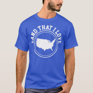 Camiseta América EUA Mapa Americano