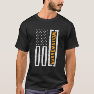 Camiseta América EUA Trabalhos em Madeira Carpinteiro Marce