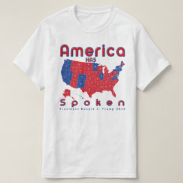 Camiseta América fala o t-shirt azul branco vermelho de