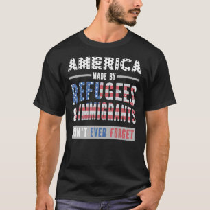 Camiseta América feita por refugiados e imigrantes nunca