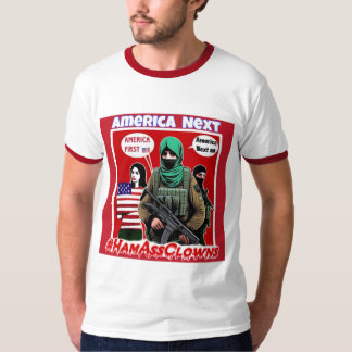 Camiseta America First/America Next Meme T-Shirt