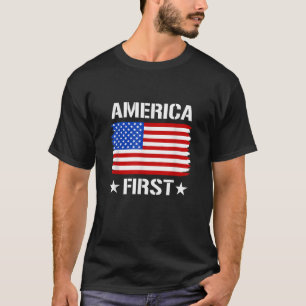 Camiseta América First AmericaFirst Trump 2024 EUA