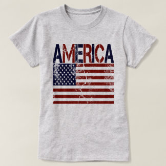 Camiseta America Flag Grungy