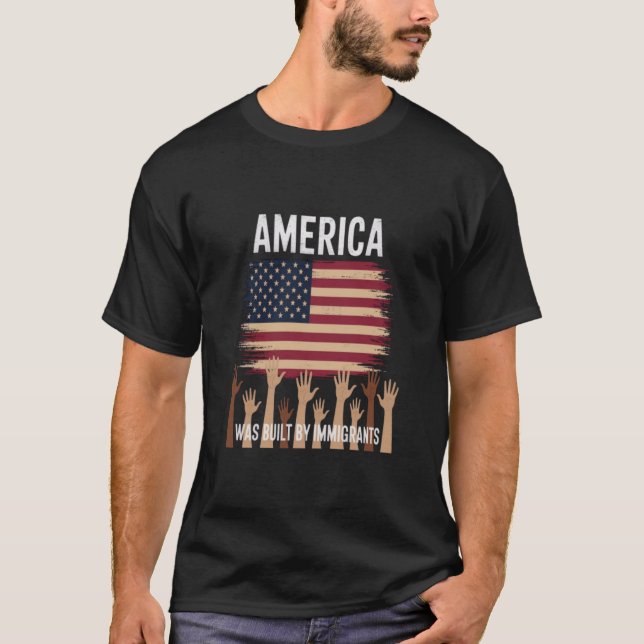 Camiseta América foi construída por imigrantes diversidade  (Frente)