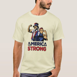 CAMISETA AMÉRICA FORTE - TIO SAM - ROSIE O RIVETOR