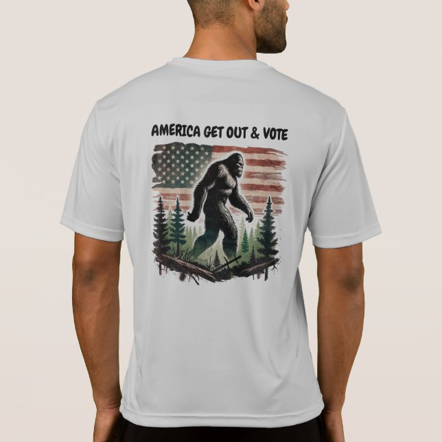 CAMISETA AMERICA GET OUT & VOTE  (Verso)