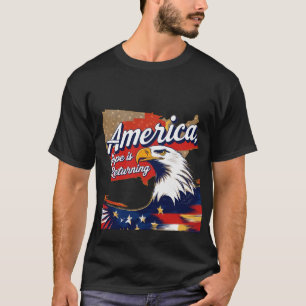 Camiseta America, Hope is Returning - Patriotic Eagle with 