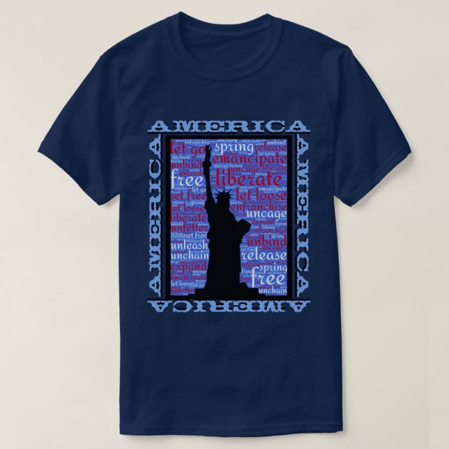 Camiseta América inspirada (Frente do Design)