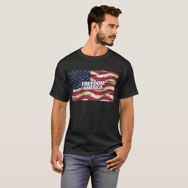 CAMISETA AMÉRICA LIBERDADE (Frente Completa)