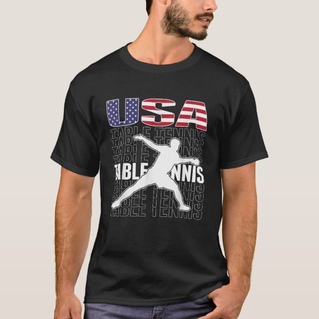 Camiseta América Mesa Tênis de Ventiladores Jersey American (Frente)