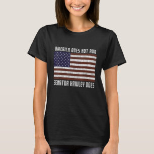 Camiseta América não dirige o senador Hawley no dia 6 de ja