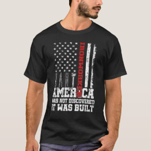 Camiseta América Não Foi Descoberto Que Foi Construído Iron