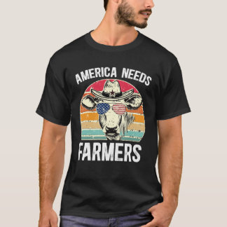 Camiseta America Needs Farmers Support Country Farming In U