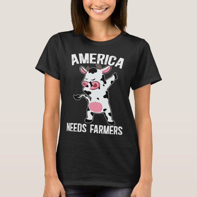 Camiseta America Needs Farmers Support Country Farming In U (Frente)