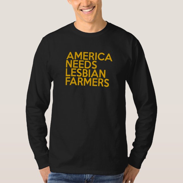 Camiseta America Needs Lesbian Farmers Premium_5 (Frente)