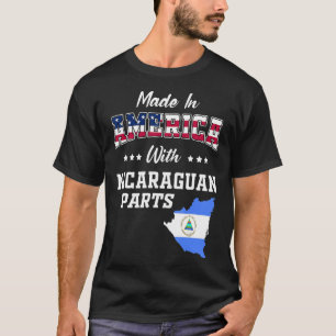 Camiseta América Nicarágua Mapa de Partes Nicarágua Mapa EU