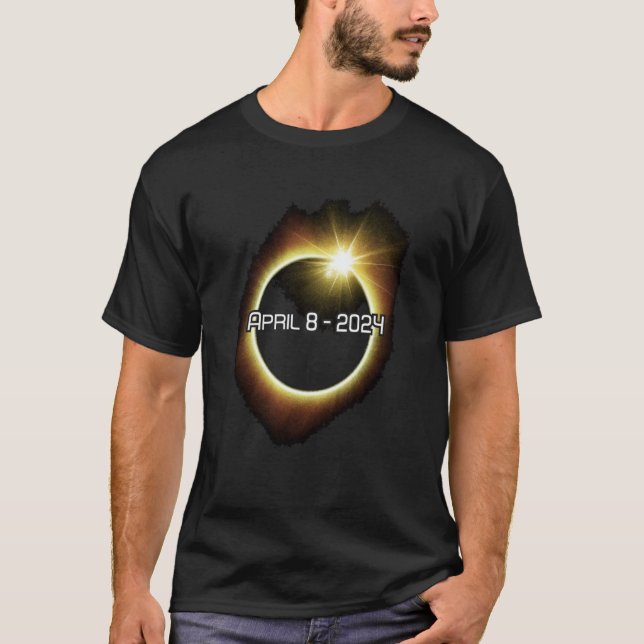 Camiseta America on April 8 2024 astronomical totality ecli (Frente)