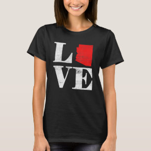 Camiseta América Orgulhosa Bandeira do Estado Cidadão Mapa