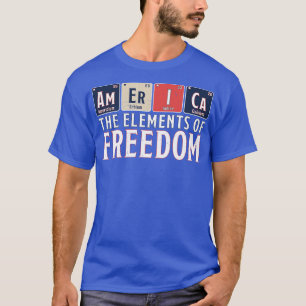 Camiseta América Os Elementos da Liberdade Mesa Periódica 4