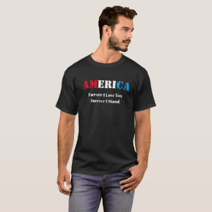 Camiseta AMÉRICA Para Sempre Eu Sou Um Teto Gráfico Novelty