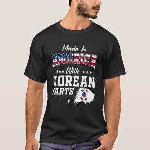 Camiseta América - Partes Coreanas - Mapa da Coreia do Sul 