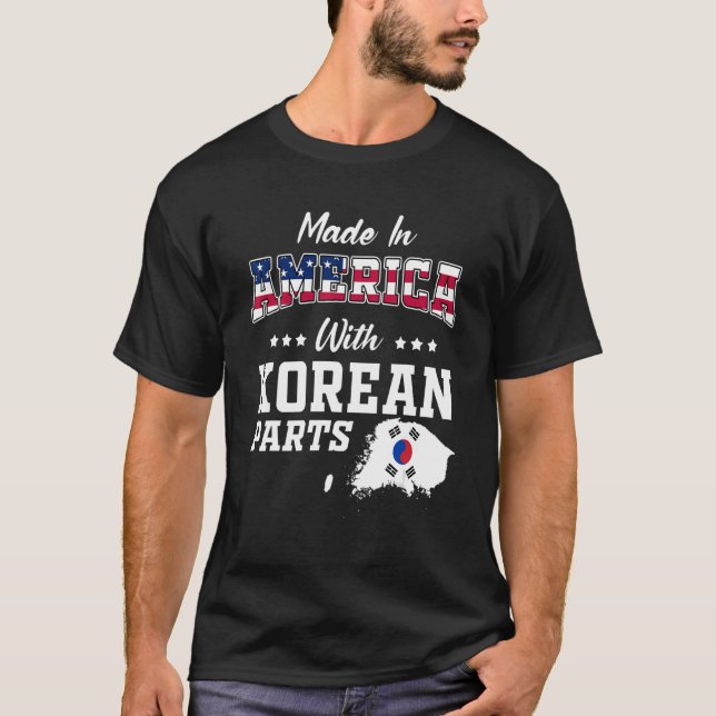 Camiseta América - Partes Coreanas - Mapa da Coreia do Sul  (Frente)